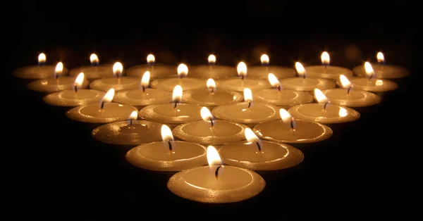 Hořící svíčky — Stock fotografie