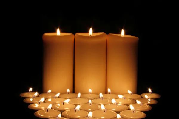 Candele accese — Foto Stock