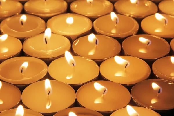 Candele accese — Foto Stock