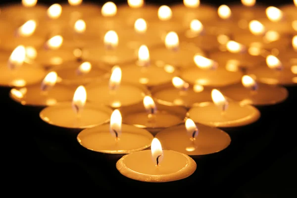 Candele accese — Foto Stock