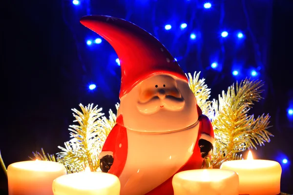 Рождественское украшение статуэткой Санта Клауса Лицензионные Стоковые Изображения