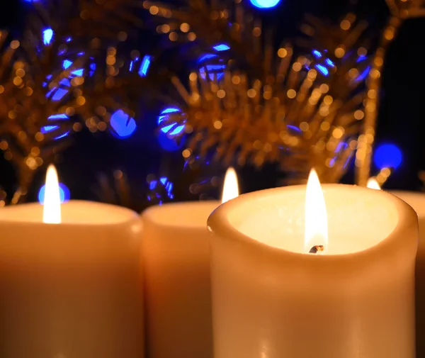 Рождественские свечи — стоковое фото