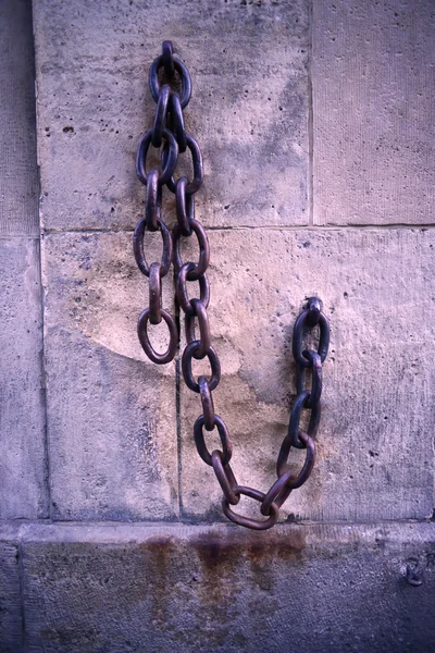 Old steel chain — Stock Photo, Image