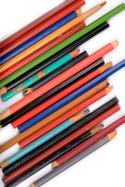 Παλιά, vintage, χρώμα μολύβια που έχουν απομονωθεί — Φωτογραφία Αρχείου