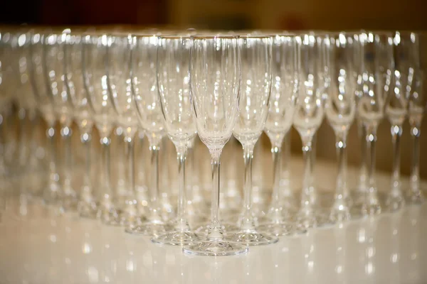 Tom champagneglas — Stockfoto