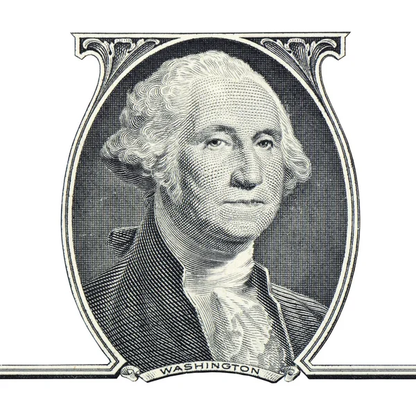 George Washington.Un dólar . Imagen de stock