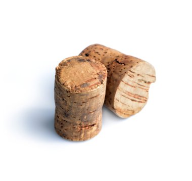 Beyaz arka plan üzerinde izole cork