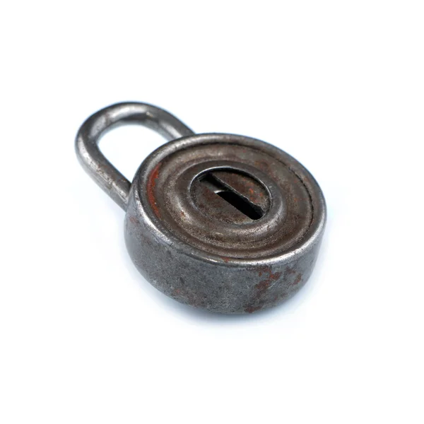Metal padlock isolated on white background — Stock Photo, Image