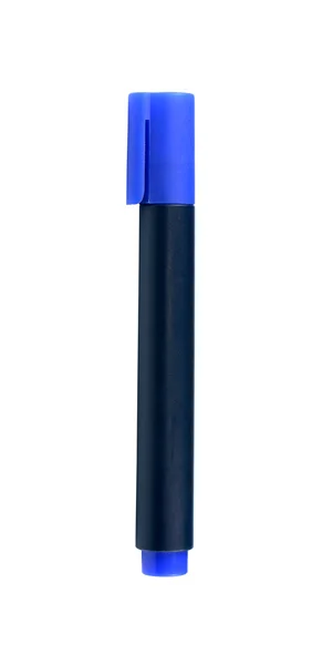 Blue marker on a white background — Stock Photo, Image