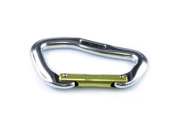 Metal climber carabiner — Stock Photo, Image