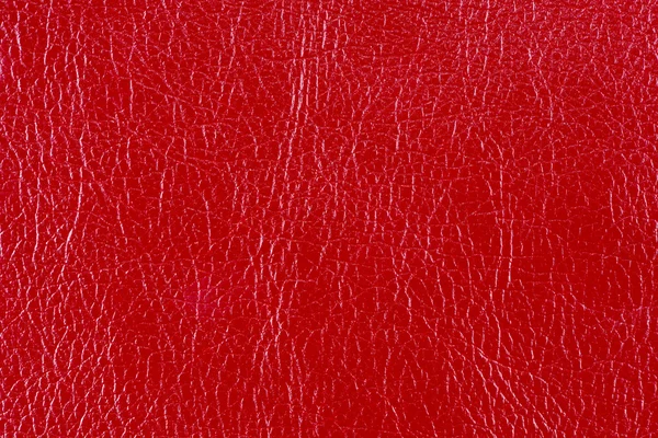 Texture en faux cuir rouge brillant — Photo