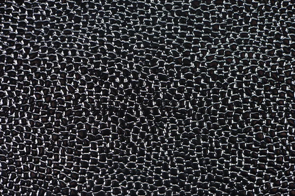 Glossy black leather texture — Stock Photo, Image