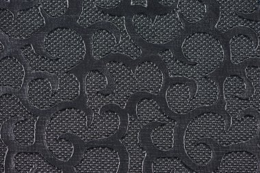Black synthetic leather with embossed texture clipart