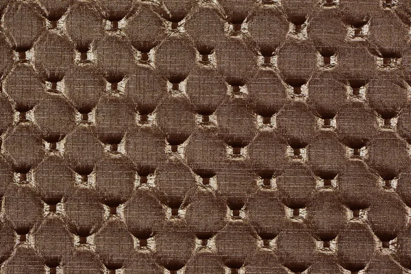 Brown synthetic leather with embossed texture — Stock Photo, Image