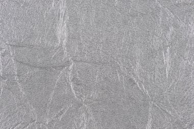 kabartmalı gümüş sentetik deri ile