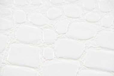 kabartma dokusu ile beyaz sentetik deri