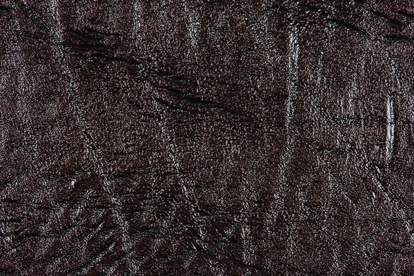 Dark brown synthetic leather with embossed — Stock Photo, Image