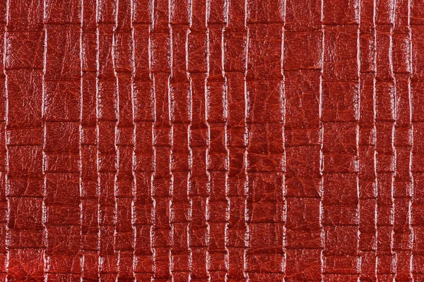 Fire brick synthetic leather with embossed — Stock Photo, Image