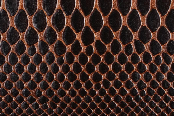 Brown synthetic leather with embossed Royalty Free Stock Photos