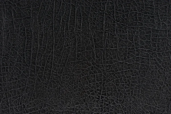 Black synthetic leather with embossed — Stock Photo, Image