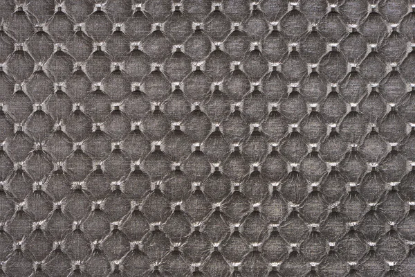 エンボス加工のテクスチャと暗い灰色の合成皮革 — ストック写真