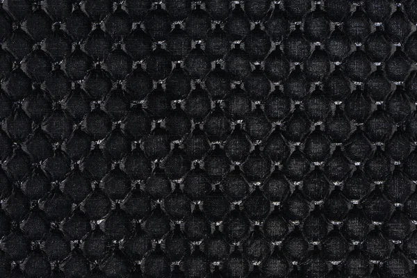 Czarna skóra syntetyczna z wytłoczonym tekstury — Zdjęcie stockowe