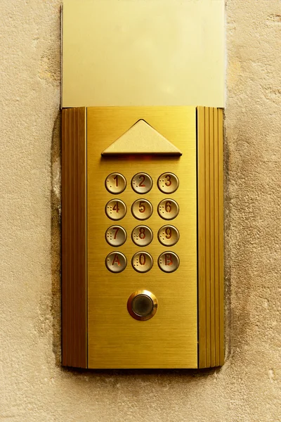 Nahaufnahme der Gegensprechanlage — Stockfoto