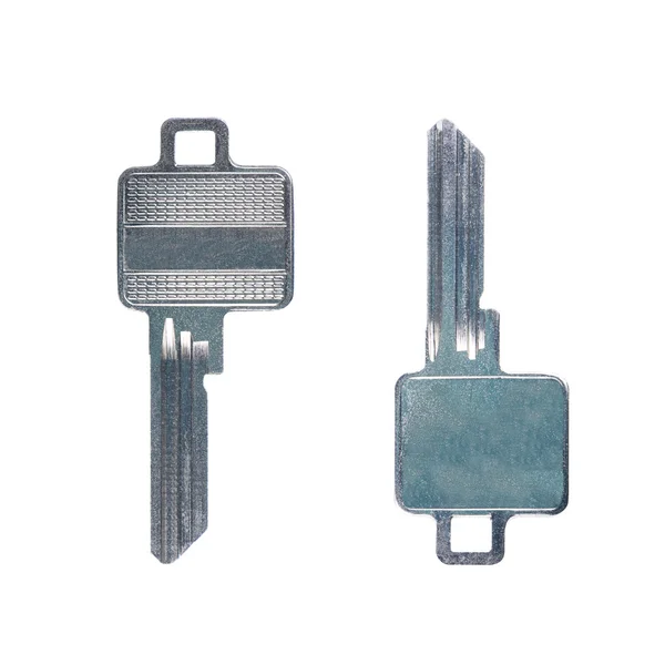 Door keys isolated on white background — Stock Photo, Image
