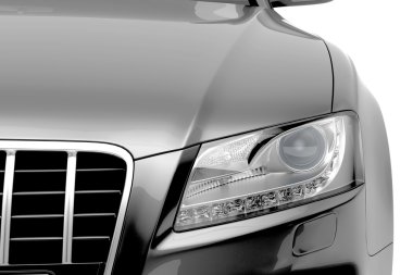 Black luxury car face clipart