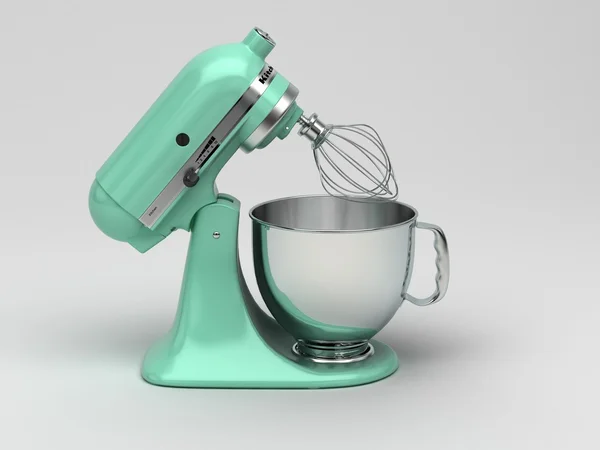 Modern turquoise kitchen mixer — Stock Photo, Image