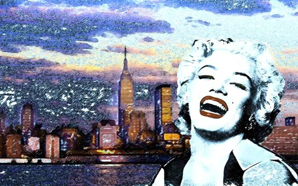 Marylin in Ny Stockfoto