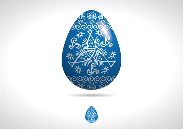 Easter eggs ukrainian national fish — Stock Vector