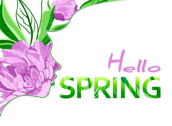Witam Wiosenne Tło Kwiatami Sługusów Plakat Plakat Ulotka Kartka Zaproszeniem — Zdjęcie stockowe