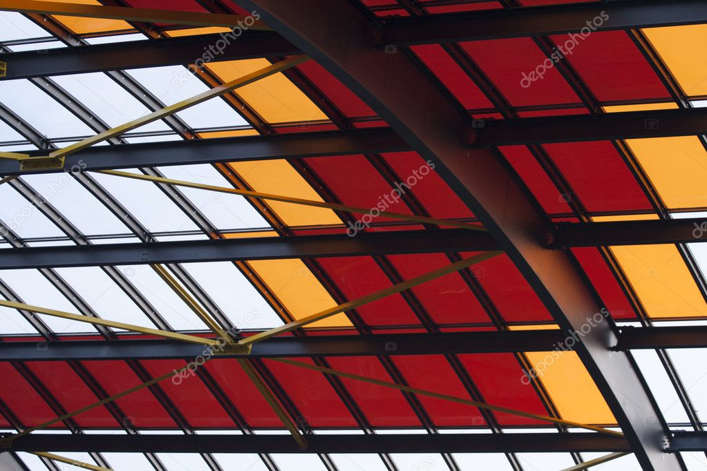 Colorful roof station Amsterdam