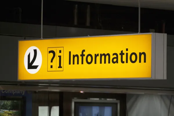 Airport Information sign — Stock Photo, Image