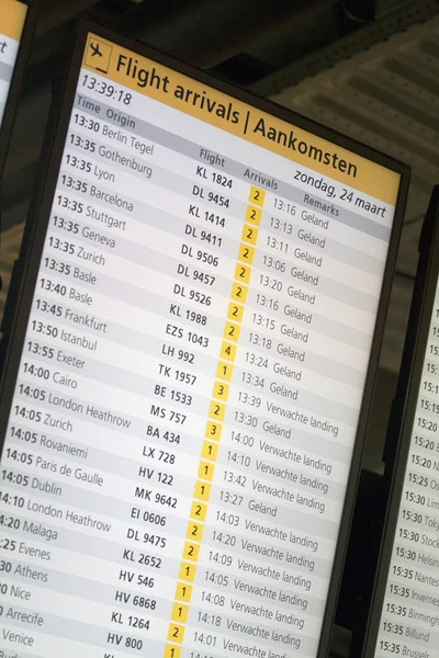 Arrival Departure Board — Stock Photo, Image