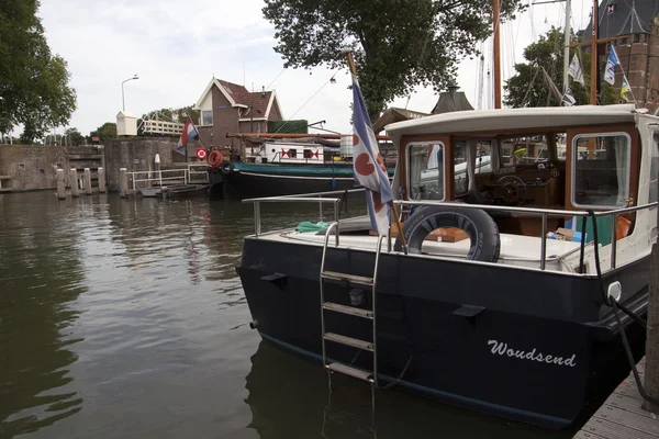 Loď v habour — Stock fotografie