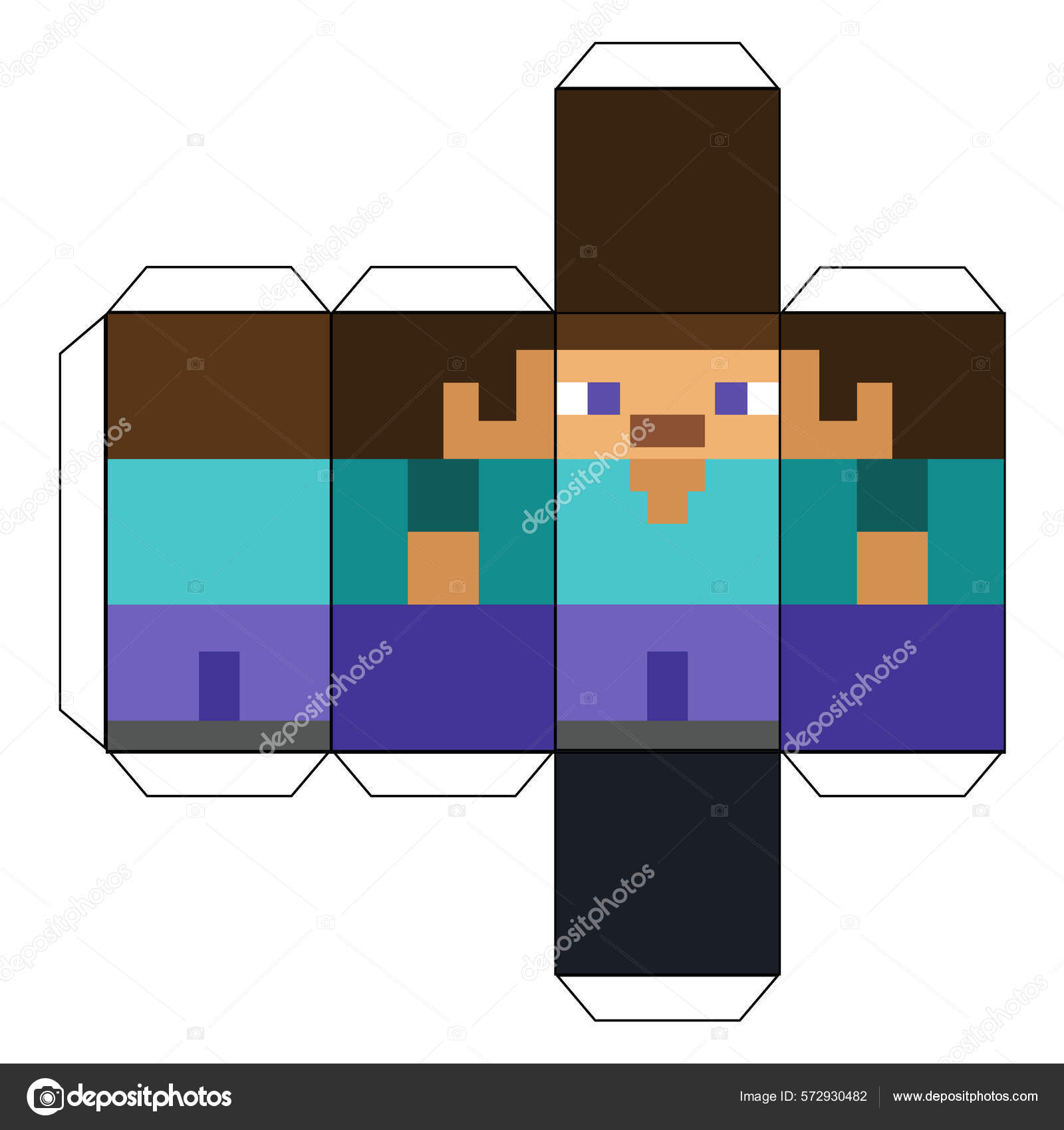 Papercraft Minecraft à imprimer - Personnages et Blocs 