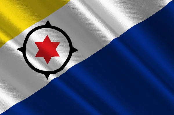 Флаг Бонэйра Остров Подветренных Антильских Островах Карибского Моря Иллюстрация — стоковое фото