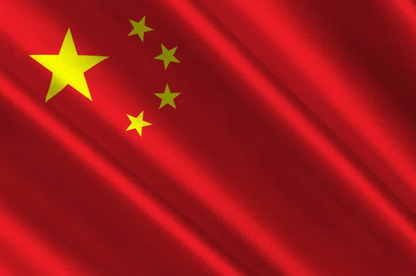 Flagge Von China Ist Ein Land Ostasien Illustration — Stockfoto