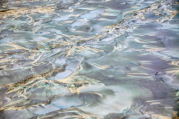 Texture Gray Muddy Bottom Dead Lake — Photo