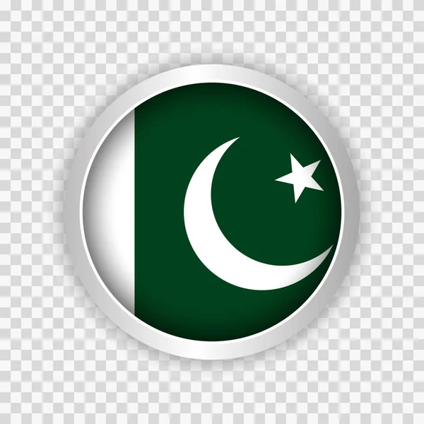 파키스탄 플래그 Flag Pakistan 사이트를 요소에 버튼을 일러스트 — 스톡 벡터