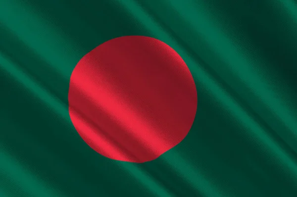 Державний Прапор Бангладеш Англ Flag Bangladesh Держава Південній Азії Ілюстрація — стокове фото