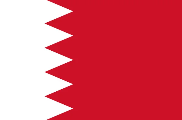 Flag Kingdom Bahrain Island Country Western Asia Illustration — Stock Photo, Image