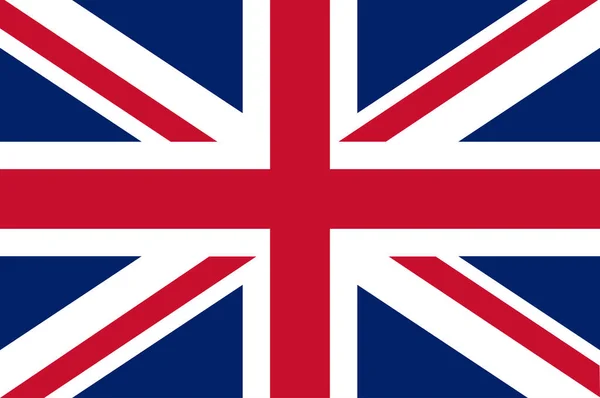 イギリスと北アイルランドの国旗 Flag United Kingdom Great Britain Northern Ireland 西ヨーロッパの主権国家 ベクターイラスト — ストックベクタ