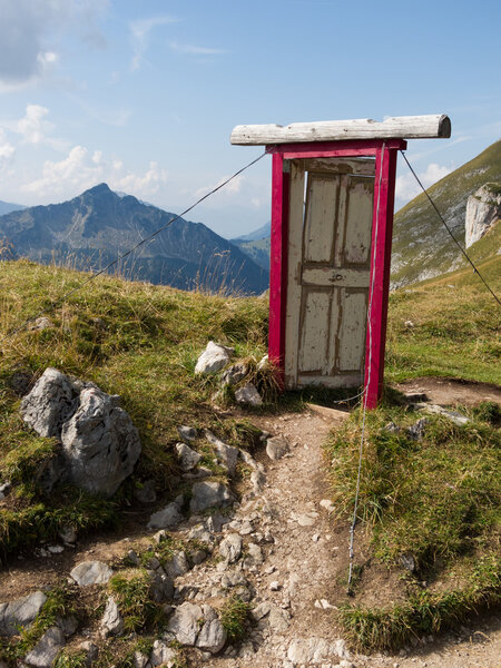 Door in the alps