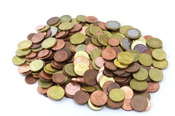 Pile of Euro coins — Stock Photo, Image