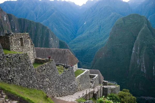 Machu picchu entrance area — Stock Photo, Image