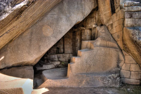 Machu picchu odası tapınağın HDR güneşin altında