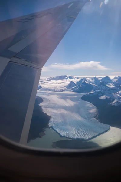 Perito moreno Buzulu uçaktan görülen Arjantin — Stok fotoğraf